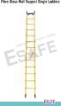 Frp YELLOW New Polished E-SAFE Wall Supported Straight Ladder