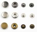 Pure Metal Rectangular Round Multicolor metal snap buttons
