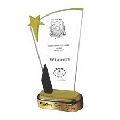 Rectangular Round Square Black Golden Steel Transparent Plain Printed Non Polished Polished Acrylic Trophies