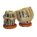 Brown Golden Silver Red Round New Used Tabla Set