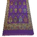 Purple Pashmina Embroidered Stole