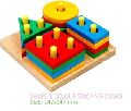 Shape and Color Stacking Board