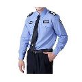 BLENDED Chiffon Cotton Polyester Blue Dark Blue Green Grey Red Sky Blue White Printed Security Uniforms