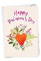 Kraft Paper Paper Multishape Light Red Pink Red Blue Yellow Printed Valentine card