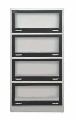 Homesafe New CR Sheets Grey & Black Office Bookcase