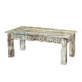 reclaimed wood coffee Table in white colour