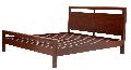 solid wood double bed