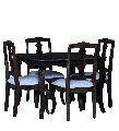 Solid wood four dining set