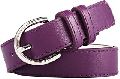 Ladies Purple Leather Belt