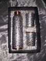 Stainless Steel Copper Bottle & Glass Set