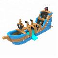 5006294-Kids Pirate Ship Inflatable Wet & Dry Slide