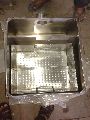 Silver Plain Polished stainless steel grease trap