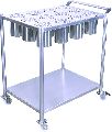 Rectangle Silver New Polished Stainless Steel Masala Trolley