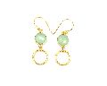 Peridot Gemstone Earring with Gold Plated