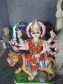 Available In Different Colors Printed 3 Feet White Marble Durga Maa Statue