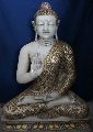Available in Different Colors Printed white marble buddha statue