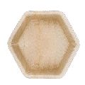Hexagonal Areca Leaf Plate