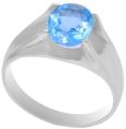 Natural Blue Topaz 925 Sterling Silver Ring