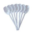 White Plain Disposable Plastic Spoons
