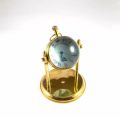 Brass Table Clock With Compass