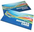 Blue Rectangular business cards