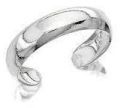 Multiple ladies silver toe ring