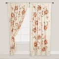 embroidered window curtain