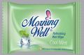 Morning Well Non Woven White Square cool mint refreshing wet wipes