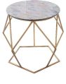 Diamond Shape Coffee Table With Antique Glass