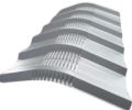 Galvanised High tensile steel steel crimp ridge profile sheet
