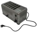 SS Black 12 V 50 Hz slice pop up toaster