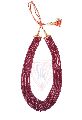 Gorgeous Dyed Ruby Gemstone Beads Necklace