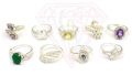 Polished Sterling Silver Rings Sameer Art & Craft cubic zirconia 925 sterling silver fine rings