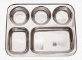 Stainless Steel Compartment Plate