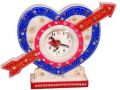 Marble Heart Table Clock