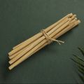 Brown Round Bamboo Straw