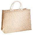 Plain PP Laminated Jute Tote Bag with Padded Rope Handle