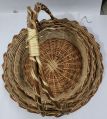Red Round Other Cane Basket