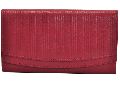 Genuine Leather Oval Red Red Gentleman ladies purse wallet