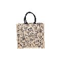 PP LAMINATED JUTE TOTE BAG WITH PADDED ROPE HANDLE
