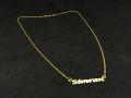 Customized Name Handcut Gold Plated Necklace