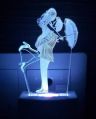 Solid 3D illusion Designer Couple Night Lamps 	LED_Couple 1