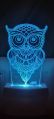 Solid 3D illusion Designer Night Lamps 	LED_Owl