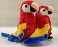 Plush scarlet macaw toys