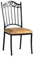 Black Blue Brown Creamy Silver Plain iron dining chair