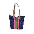 12 oz dyed canvas leather handle tote bag