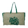 Non Laminated Jute Tote Bag With PP Non Woven Side Gusset