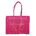 PP Laminated Jute Tote Bag With Satin Wrapped Cotton Handle
