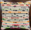 Dream Handwoven Chindi and Cotton Cushion Cover
