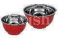 Stainless Steel Round As per requirement colored german mixing bowl